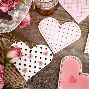 Thiệp chúc mừng hình trái tim đặc biệt Ngày Valentine Cửa hàng Hoa Quà Tặng phước lành sự kiện Quà Tặng thẻ nhỏ tươi có lỗ - Product Image 6