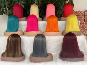 Haute qualité 13*4 dentelle avant courte Bob perruque vietnamien HD dentelle Bob frontal Transparent sans colle haute définition pleine dentelle <span class=keywords><strong>Wiggins</strong></span> - Product Image 4