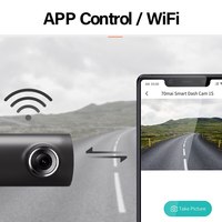 Caméra de tableau de bord 1S D06 double objectif 1080p avec contrôle vocal par application, caméra de rétroviseur et enregistreur vidéo – Vente en gros
