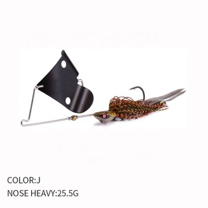 25.5g eliche trattore buzz Blade Jig teste con gonna in Silicone artificiale pesca Whopper Jigging Bass esche - Product Image 5