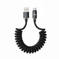 Cable de Datos Tipo-C de 120W con Carga Súper Rápida, Conectores USB-A/Tipo-C, Revestimiento de Goma Suave, Compatible con Glory CarPlay y Teléfonos Móviles