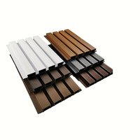 Paneles de Pared Exteriores de Color Teca para Exteriores, Tablas Anchas para Fachadas de Tiendas, Edificios, Villas y Decoración de Casas, Suministro del Fabricante