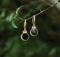 Natural Hetian <strong>Black</strong> <strong>Jade</strong> Round Pendant Inlaid with Ring Face Men and Women's <strong>Jade</strong> Loose <strong>Stone</strong> for Jewelry Inlay - Product Image 6