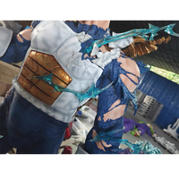 Figure d'action de film grandeur nature en résine de fibre de verre Dragon Ball Dessin animé Anime Sculpture en résine Vegeta