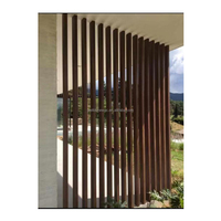 Stores extérieurs, écran d'intimité, lames verticales, bois composite plastique, poutre tubulaire, colonne, tube, tube carré extérieur, tube WPC