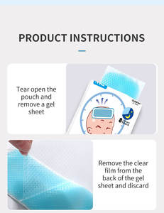 Produk kesehatan grosir alami untuk anak-anak dan bayi bahan mentah tempelan Gel pendingin demam - Product Image 5