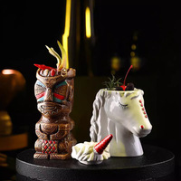 Tasse à bière en céramique de haute qualité, design personnalisé pour les fêtes, crocodile tiki pas cher