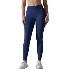 JAC22 TZ25842 Women's Sports <b>Bra</b> Vest Yoga Suit Seamless Solid Color Cross <b>Back</b> Breathable Elastic Waist Front Logo Set - Product Image 2