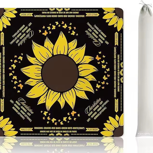 Tapete de Mahjong Americano Personalizado, Tapete de Mesa de Mahjong de Lujo, Alfombrilla de Goma Oh My Mahjong, Tapete de Juego con Diseño Floral, No Impermeable - Product Image 2
