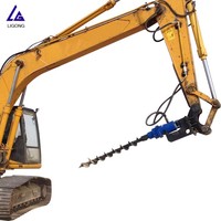 Tarière hydraulique 20T pour excavatrice, pour le forage de pieux et le forage de sol, avec mèche de tarière