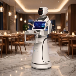 Robot Comercial Csjbot de 10 kg para Cafetería, Entrega de Alimentos, Navegación Inteligente con IA VSLAM, 2 Bandejas Desechables, IP65 - Product Image 2