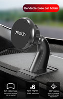 C91 6 pièces aimants Auto support de téléphone portable Base pliable magnétique support de Smartphone voiture