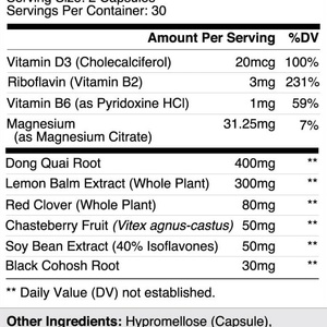 Complément alimentaire en gros pour le soutien de la ménopause, capsules de ménopause naturelles pures pour femmes - Product Image 3