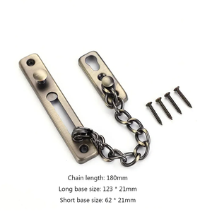 Cerradura de Cadena para Puerta de Acero Inoxidable, Moderna y Portátil, Antirrobo, Pestillo Interior de Seguridad, Cerrojo para Puerta de Casa, Accesorios de Ferretería - Product Image 3