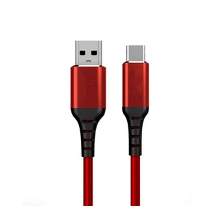 Cáp <span class=keywords><strong>USB</strong></span> Type C Chất Lượng Nhà Máy Cáp Sạc Nylon Bện Kim Loại Loại Loại C 2M 6,6ft Dữ Liệu 5Gbps Cho Samsung Xiaomi OnePlus - Product Image 2