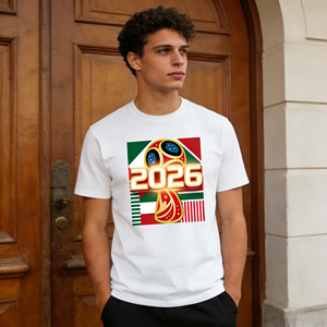 T-shirt personnalisé pour le tournoi de football 2026, logo personnalisé, t-shirt de supporter de football pour les événements, les promotions, la vente en gros - Product Image 3