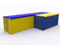 Lona de contenedor abierta, cubiertas de contenedor, estante plano, cubiertas de carga