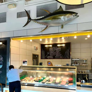 Statue d'animal marin réaliste personnalisable, sculpture géante de <span class=keywords><strong>requin</strong></span> <span class=keywords><strong>baleine</strong></span> en résine pour l'entrée d'un aquarium - Product Image 4