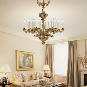 Arredamento francese 18 lampadario di luce, di lusso oro antico bronzo, soggiorno decorativo - Product Image 3