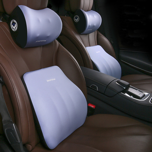 Appuie-tête de <span class=keywords><strong>voiture</strong></span> de luxe Jietuo, soutien lombaire, coussins de siège, protecteurs de nuque <span class=keywords><strong>pour</strong></span> <span class=keywords><strong>conducteur</strong></span>, tissu respirant en soie glacée, taille moyenne - Product Image 4