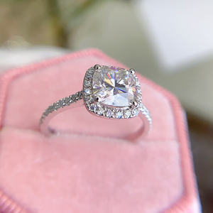 Kuololit HK 585 10K Rose White Gold <b>Set</b> <b>Rings</b> <b>Set</b> For Women Diamond Moissanite Luxury <b>Ring</b> for Engagement Anniversary Gift - Product Image 6