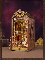 Hamaileon OEM Education Ancient Egypt Maze City DIY Book Nook con luz LED cálida, casa de muñecas misteriosa de Egipto, regalo para amantes de la historia