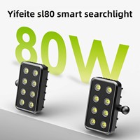 Pièce de drone EFT SL80, projecteur intelligent 80W, double lampe LED, IP67, distance d'éclairage de 25 m, pour opération nocturne de drone agricole