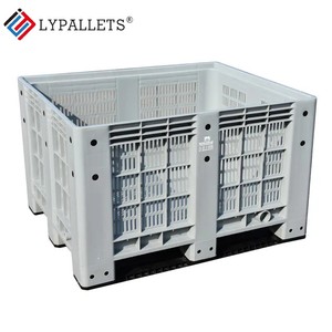 LYPALLETS gri sarı ve mavi katı plastik palet kutusu/kargo depolama için plastik palet - Product Image 1