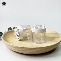 Pot cosmétique vide en PET transparent OEM de 100 ml, 200 ml, 300 ml, 350 ml pour crème de soin et gommage corporel avec bouchon à vis