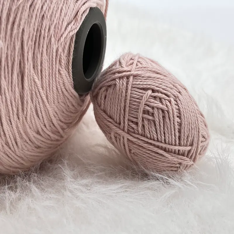 Good Selling Mercerized Pure Cotton 100 Thick Soft Yarn For Baby Hand Knitting Crochet
