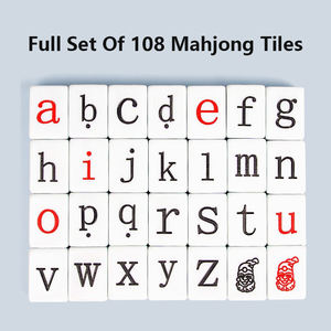 अंग्रेजी अक्षर 'महजोंग टाइलें मस्तिष्क सोच तर्क प्रशिक्षण पहेली महाजोंग बच्चों के बोर्ड खेल खिलौने - Product Image 5