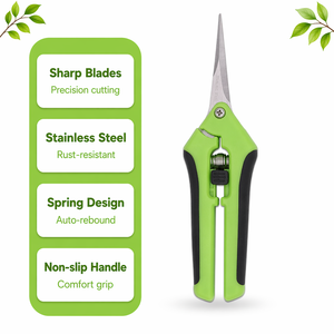 Cisailles de jardinage en acier inoxydable pour la taille des branches de fruits, des fleurs et des feuilles - Product Image 1