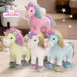 Licorne <span class=keywords><strong>arc</strong></span>-<span class=keywords><strong>en</strong></span>-<span class=keywords><strong>ciel</strong></span> personnalisée 32 cm Super douce <span class=keywords><strong>en</strong></span> peluche Jouet <span class=keywords><strong>en</strong></span> peluche anti-stress Jouet <span class=keywords><strong>en</strong></span> peluche debout - Product Image 1