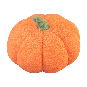 Cadeau d'Halloween pour enfants, coussin en velours en forme de citrouille orange pour chaise, lit ou hôtel, 23 cm, décoration de fenêtre - Product Image 2