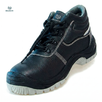 Chaussures de sécurité à embout d'acier certifiées CE, bottes de travail unisexes, cuir véritable, imperméables, légères, respirantes, construction S3 SRC