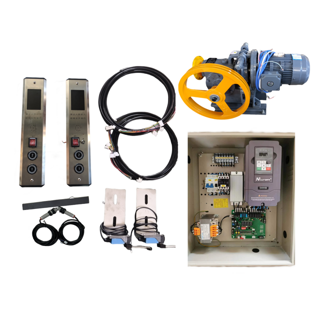 Steel Dumbwaiter Controller System Small Cargo Lift Control Cabinet with Call Panel Connection Wire Parts for Food Elevator
