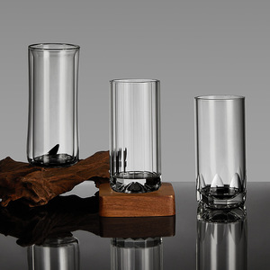 Crystal Glass Cup Set Six Piece Thickened Borosilicate Heat Insulating For Home Living Room Use - Product Image 1
