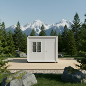 Casa Contenedor Modular Prefabricada Solar de 40 pies, Rectangular, para Hotel/Villa, con Panel Sándwich, Diseño Moderno y Transpirable - Product Image 1
