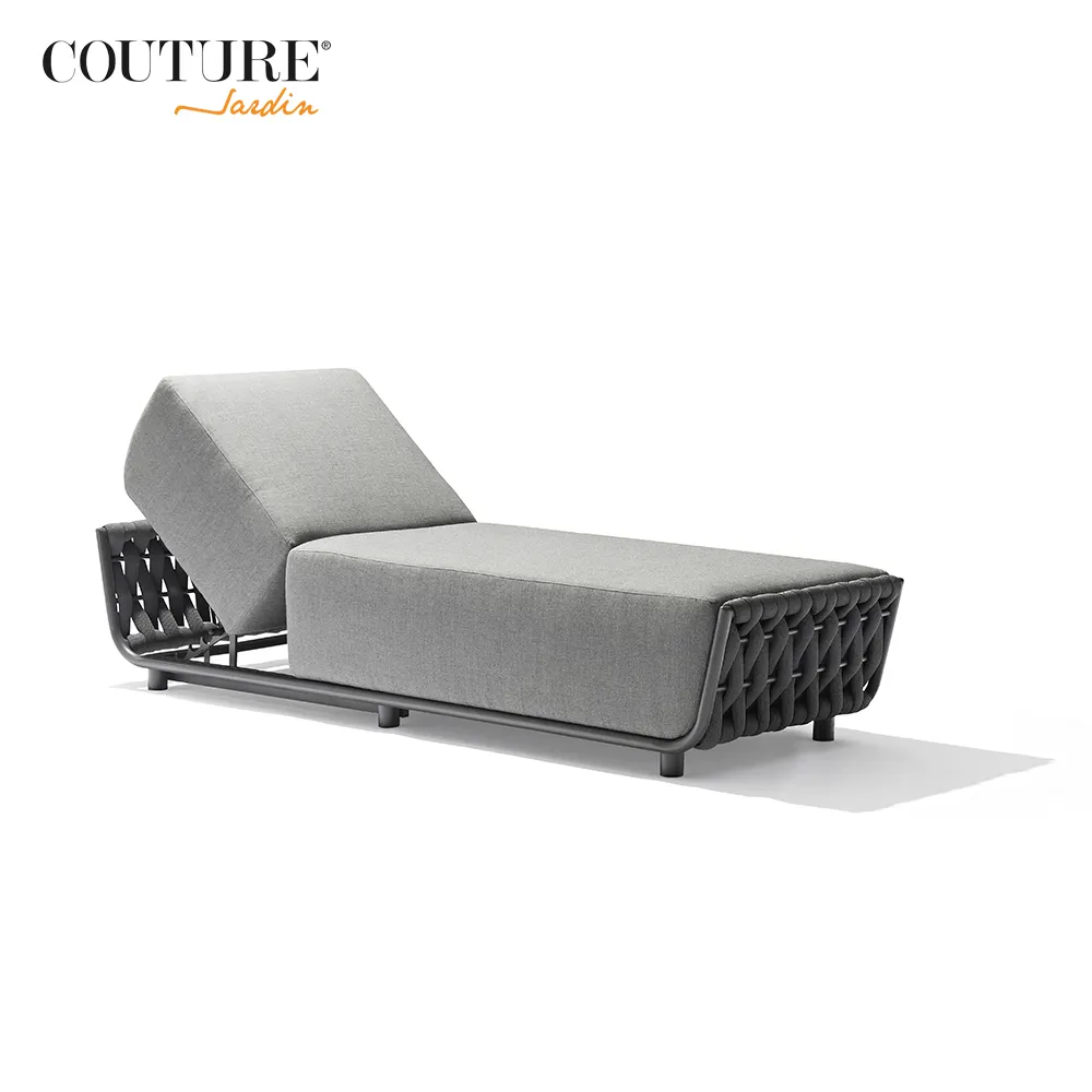 Couture Outdoor Garden Patio Bed sedia in vimini Rattan Bkai sedia a dondolo in Rattan di lettino prendisole con struttura in acciaio