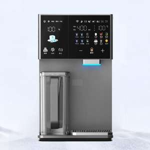 جهاز تنقية مياه بالتناضح العكسي للمكتب بقوة 2200 واط وجهد 220 فولت، فلتر 0.0001 ميكرون، آلة مياه ساخنة وباردة للشرب، صانع ثلج بضاغط، 4 مراحل للاستخدام المنزلي - Product Image 2