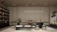 Système de spots LED GU10 modernes réglables en aluminium sur rail pour la maison et le bureau