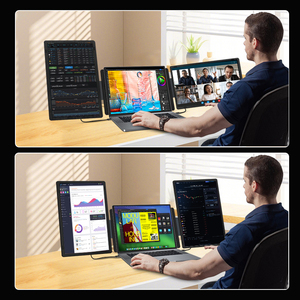<span class=keywords><strong>Monitor</strong></span> de juegos FHD de 15,6 pulgadas con puerto tipo C y HD, pantalla plegable, extensor de pantalla Plug & Play, <span class=keywords><strong>Monitor</strong></span> portátil <span class=keywords><strong>para</strong></span> Windows y <span class=keywords><strong>Mac</strong></span> - Product Image 3