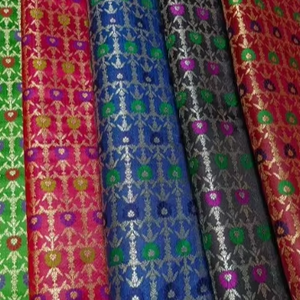 Tissu brocart Banarasi de qualité supérieure Meena - Product Image 1