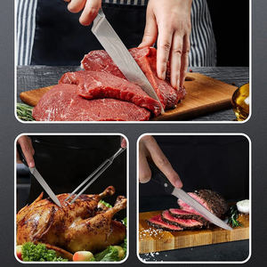 18ピースプレミアム高炭素ステンレス鋼キッチンホビーシェフのクッキングナイフブロックセット - Product Image 4