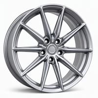 Nouvelles jantes en aluminium forgé NFY 6061-T6 à 10 rayons et double lame, 16-26 pouces, finition Hyper Silver polie CNC, finition titane, usine