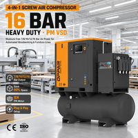 Compresseur d'air à vis OPPAIR à économie d'énergie 4-en-1 PM VSD à vitesse variable avec sécheur et réservoir pour laser 1,5/3/6/12/20/30 kW