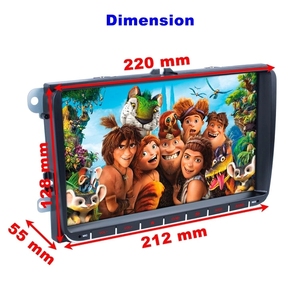9 "coche Multimedia player navegación GPS radio mp5 reproductor de dvd 2 din para <span class=keywords><strong>VW</strong></span> Volkswagen T0URAN SEAT leon 2 altea Skoda Android - Product Image 4