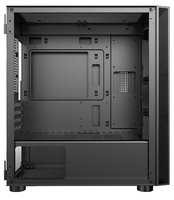 Hongyi Micro ATX Gaming PC Case DIY Towers avec ventilateur RVB et panneau latéral en verre Armoire d'ordinateur de bureau