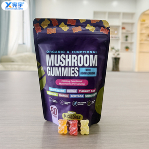 Sacs d'emballage alimentaire personnalisés avec logo imprimé, scellables à chaud, anti-odeur, à fermeture éclair, en Mylar, pour bonbons, fruits gélifiés, chocolat, <span class=keywords><strong>chewing</strong></span>-<span class=keywords><strong>gum</strong></span> - Product Image 2