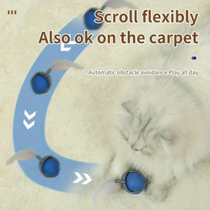 Tompo Speedy Ball con cola Cat Toy USB Recargable Smart Rolling Ball Cat Toy Ball - Product Image 4